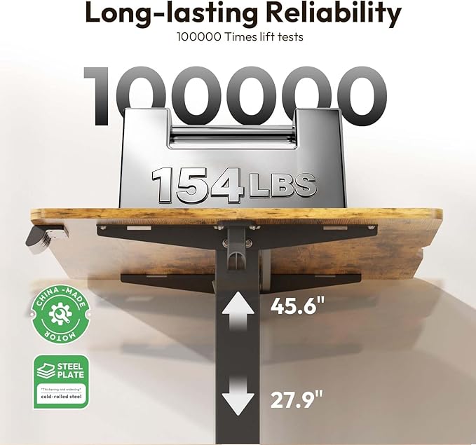 Large Electric Standing Desk,63x28 Inches Adjustable Height Stand up Desk, Sit Stand Home Office Desk, 3 Preset Heights,Equipped with Hooks,Ergonomic Computer Desk Workstation，Brown
