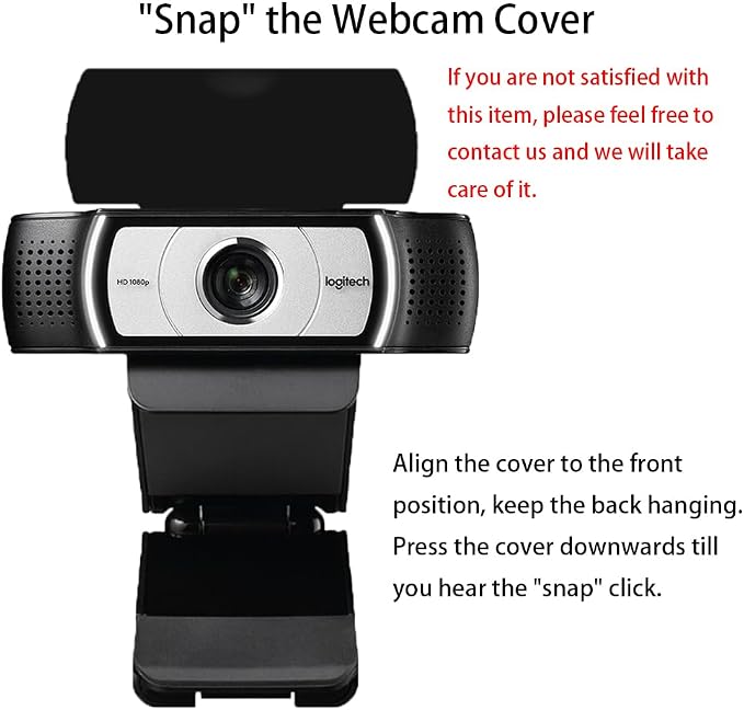 Lens Cover Compatible for Logitech Webcam Camera C930/C920/C922P/C930C/ C930e /902S/ 922x /C920x 920Pro/Pro 22,Lens Protector to Protect Lens and Security