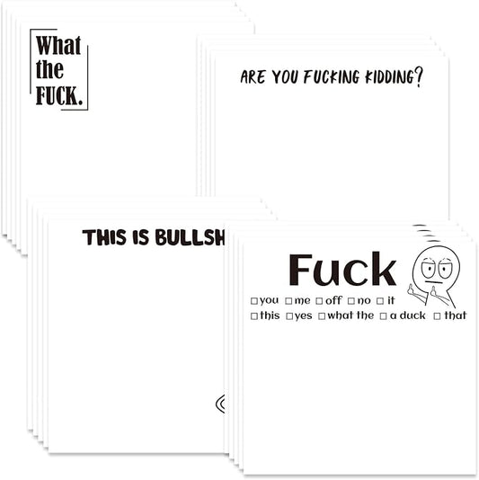 Funny Sticky Notes Gifts - 9 Pack Funny Notepads 3x3 Inch Work Gag Gifts, Fun Sarcastic Memo Pads School Office Supplies for Coworkers Friends (450 Sheets)