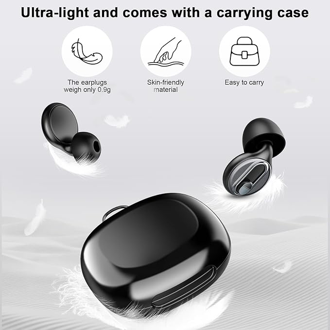 Adjustable Ear Plugs-2, 17-35dB Noise Reduction Hearing Protection EarPlugs, Reusable Silicone Earplug for Sleep/Focus/Travel/Concerts, 7 Pairs of XS/S/M/L Single/Double Eartips with Magnetic Case