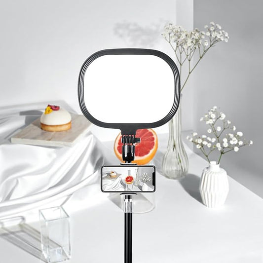 LED Ring Light for Streaming & Zoom Meetings - Dimmable Selfie Light with Tripod Stand, USB Powered Softbox for Computer, Laptop, Tablets, Phones - Video Conference Lighting Kit