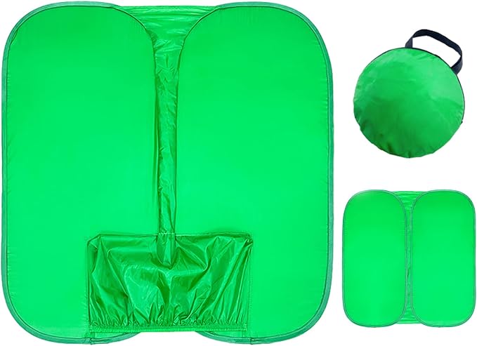 Streaming Green Screen Chair | Reversible Photography Backdrop, Portable Soft Fabric, Compact Foldable Sheet | Perfect Webcam Video Setup, Live Broadcast, Streaming, Video Conferencing, Content