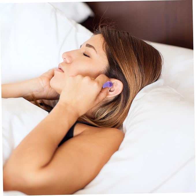Silicone Noise Cancelling Soft Comfortable Fit for Sleeping Studying Concerts Airplanes Industrial Noise Reduction Hearing Protection with Storage Case