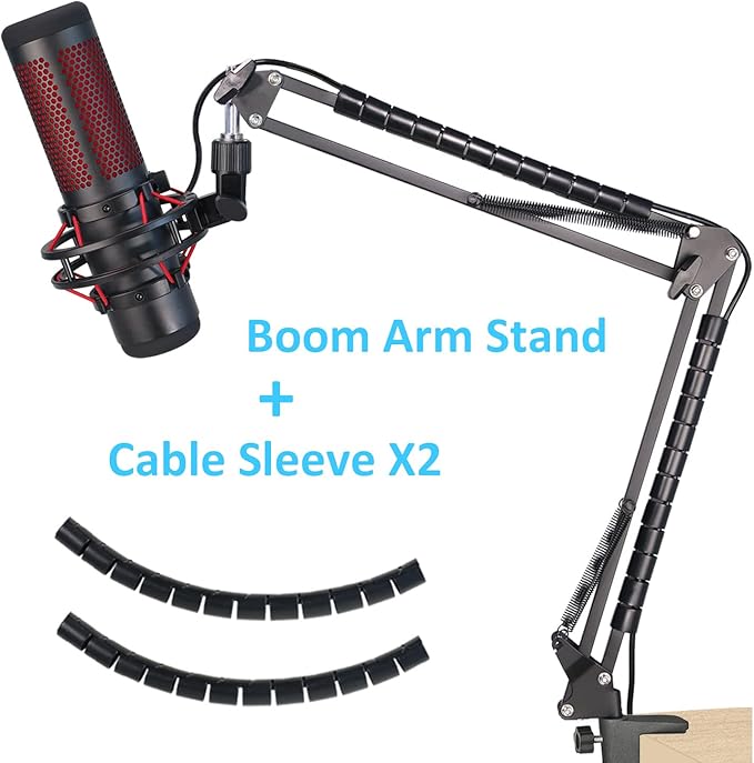 Mic Arm for HyperX QuadCast - Professional Boom Arm Compatible with HyperX QuadCast S and QuadCast Microphone, Adjustable Scissor Microphone QuadCast Boom Arm by YOUSHARES