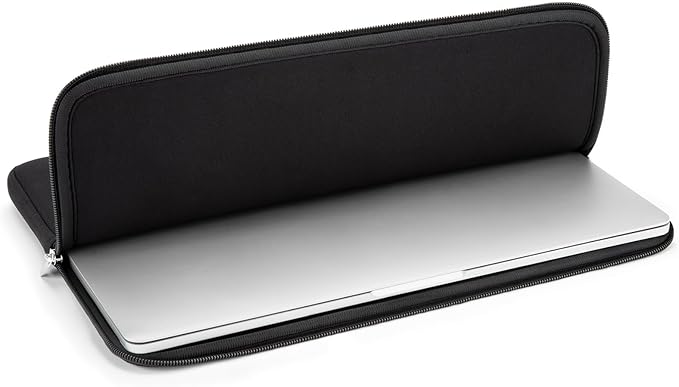 RAINYEAR 15.6 Inch Laptop Sleeve Protective Case Soft Carrying Zipper Bag Cover Compatible with 15.6" Notebook Computer Ultrabook Chromebook (Black)