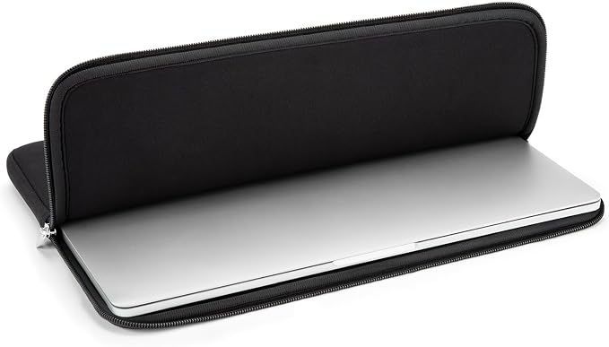 RAINYEAR 14 Inch Laptop Sleeve Case Protective Soft Padded Zipper Cover Carrying Computer Bag Compatible with 14“ Chromebook Computer Notebook for Dell HP ThinkPad Lenovo Acer(Black)