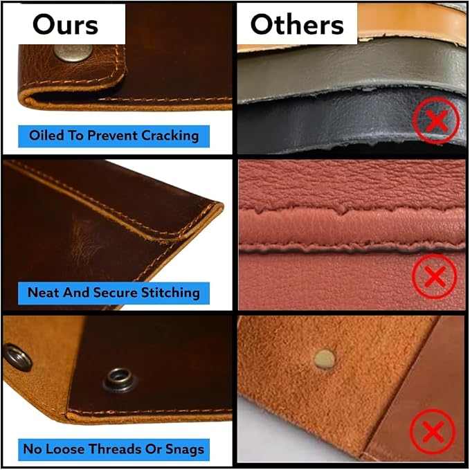 Leather Mailing Envelope Document Holder, Leather Portfolio Binder,A4 Letter Size Filing Folder,Gummed Folder Case Vertical Protector, Office Padfolio, Handmade Desk Accessories (Bourbon Brown)