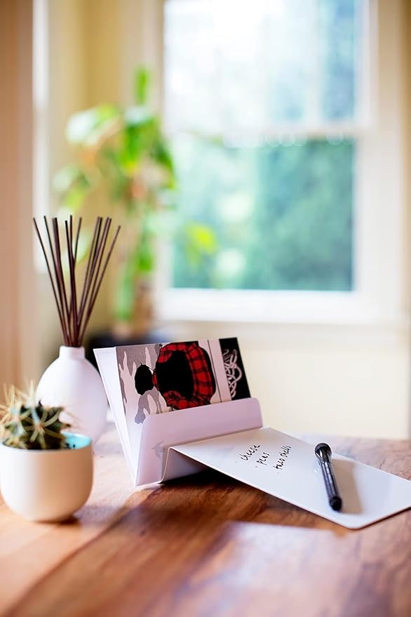 Three by Three Seattle 5.5 x 9 Inch to.do Dry Erase Board with Marker for Memos, Lists, and More in Office, Home, Classroom, and Event Spaces (2 Pack, White)