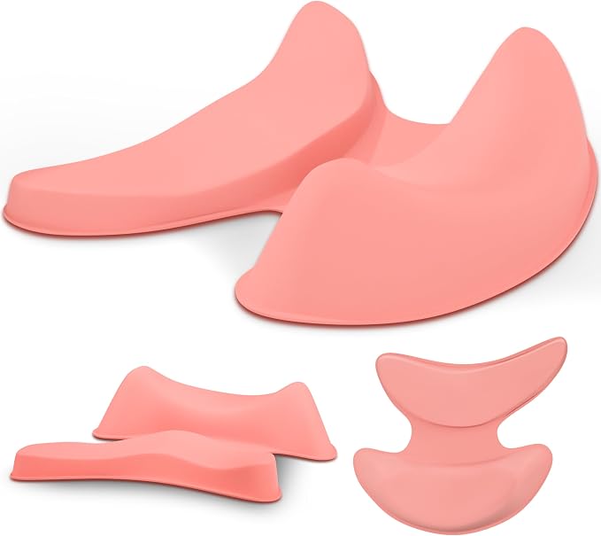 GlideX r2.0 Ergonomic Mouse Wrist Rest – Compact Sliding Wrist Pad with Low Profile Design for Desk Laptop Travel, Fits Small to Medium Hands (Pink)