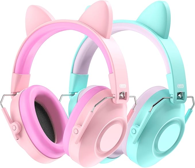 Ear Muffs for Noise Reduction: 32SNR Noise Cancelling Headphones for Kids Toddlers, Kids Ear Protection for Austism Sensory Fireworks Concerts Focus Cute Xmas Gifts for Girls