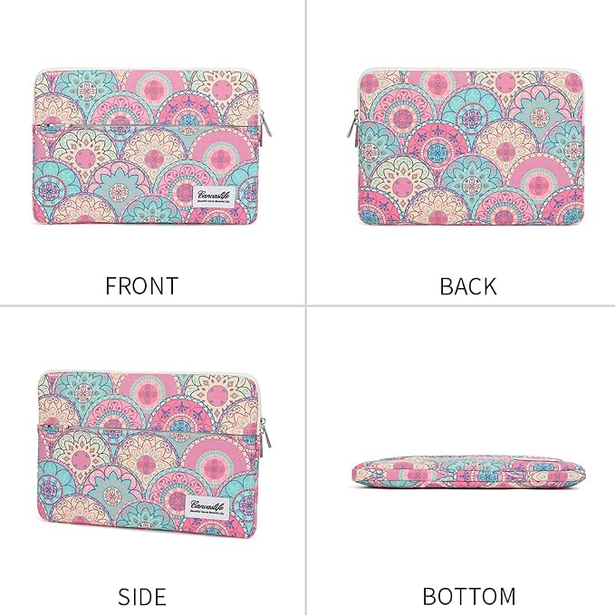 Laptop Case Sleeve 15.6 inch, Shockproof Protective Notebook Case with Accessory Pocket, Briefcase Carrying Laptop Cover for 15.6" HP, ASUS, Dell, Lenovo, Acer,(Bandanna)
