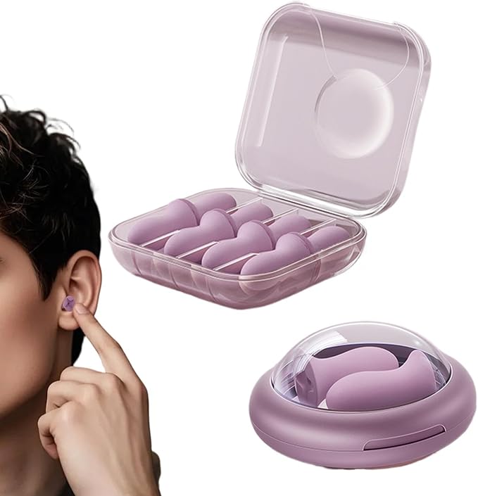 Noise Cancelling Ear Plugs, Enhanced Focus and Rest, 1.3x2.1x2cm, Noise Reduction Ear Plugs, Hearing Protection Earplugs, Travel Versatility, for Musicians Light Sleepers