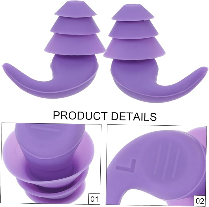 Silicone Noise Cancelling Soft Comfortable Fit for Sleeping Studying Concerts Airplanes Industrial Noise Reduction Hearing Protection with Storage Case