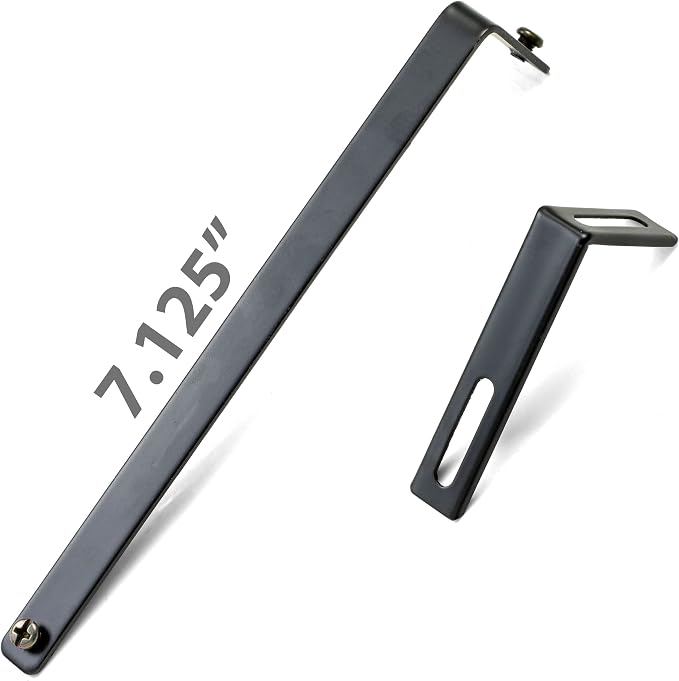 Officemate Universal Partition Hanger Set, Adjusted to fit panels with 1 1/4 inch to 3 1/2 inch thickness, Metal Black (21460), 7"