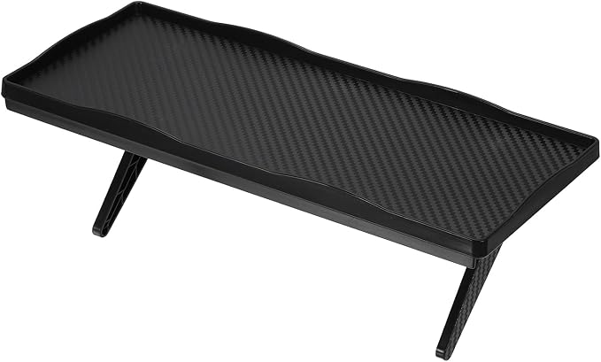 uxcell TV Top Shelf TV Monitor Shelf, 11.8" x 4.9" Plastic Shelves Monitor Top Bracket Universal Fit Shelves Storage Thickened for Media Box Game Console Router, Black