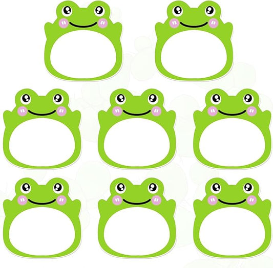 Frog Sticky Notes Kawaii Frogs Sticky Notes Sets, Aesthetic Cute Small Frog Sticky Notes Mini Animal Self-Stick Notes Pads for Frog Lovers Office School Creative Gifts 8Packs(160 Sheets)