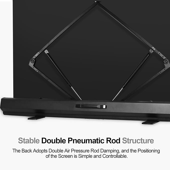 EMART 58x74in Collapsible Black Backdrop Screen, Retractable Chroma Key Panel for Photo Background Removal, Portable Wrinkle-Resistant Backdrop with Stand for Streaming, Photographic Studio, TikTok