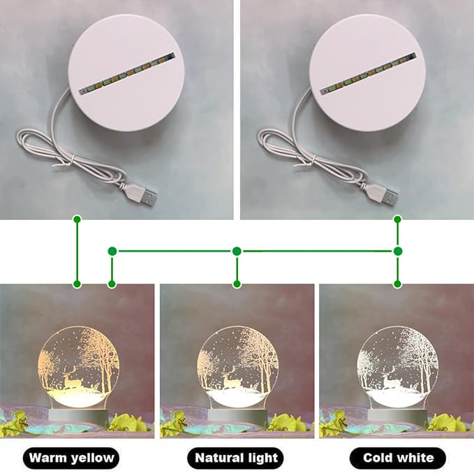 Clear Acrylic Desk Calendar LED Night Light with Stand Erasable Marker for Office Desk Memo Board To-do-list Board