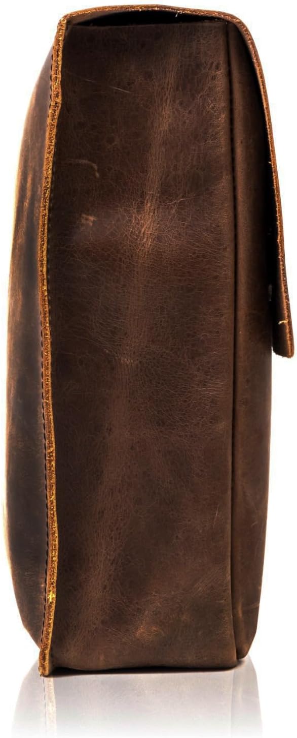 Vintage Leather Folder Document Holder/File Case/Document Portfolio, Office & Work Essentials Handmade Perfect for 13.6” Laptops & Tablets