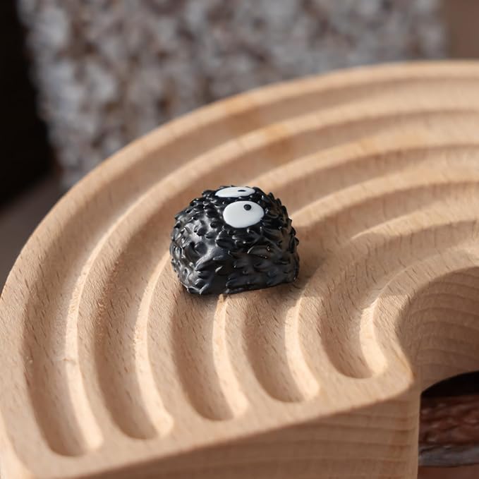 Artisan Keycap - Black Coal Ball Resin Keycaps 1U ESC Custom Handmade Keycap Replacement for Mechanical Keyboard (MQK-01)