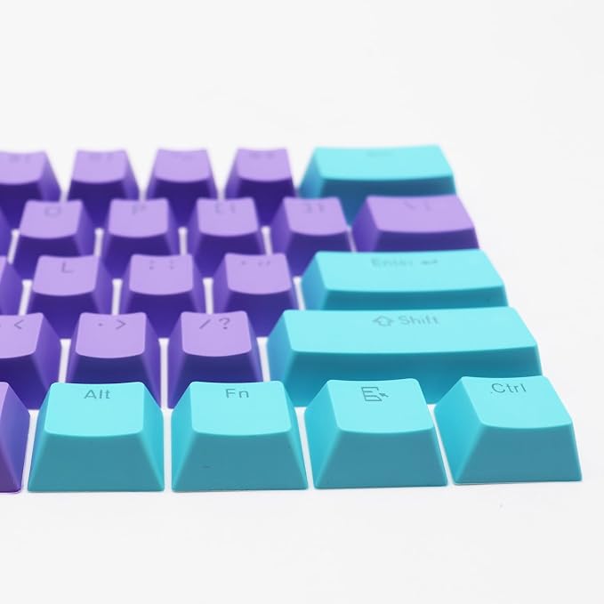 Guffercty kred 60 Percent PBT Keyboard Keycaps OEM Profile, Custom Keycaps Double Shot for 61 60% Mechanical Keyboard (SEHN)