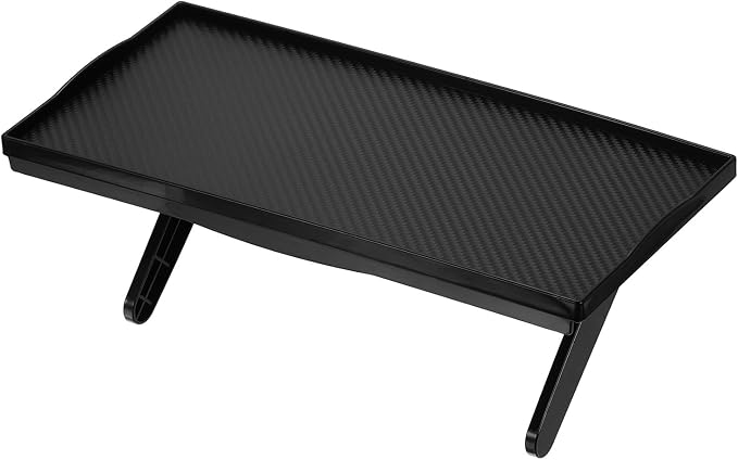 uxcell TV Top Shelf TV Monitor Shelf, 11.8" x 5.5" Plastic Shelves Monitor Top Bracket Universal Fit Shelves Storage Thickened for Media Box Game Console Router, Black