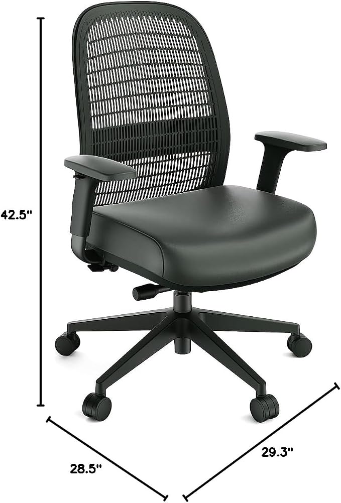 Workplace 2.0 Ergonomic Task Chair, Polyurethane, Black