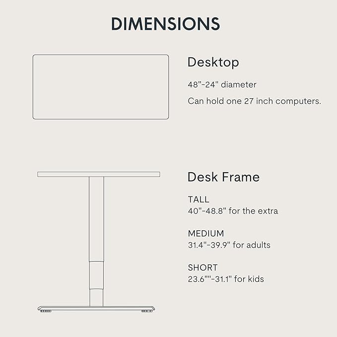 FLEXISPOT E6 MAX Bamboo Dual Motor 48x24 Inch 3-Stage Heavy Duty Standing Desk, 330lbs Weight Capacity, Height Adjustable Desk w/Cable Management & Wheels (Solid Bamboo Desktop + Black Frame)