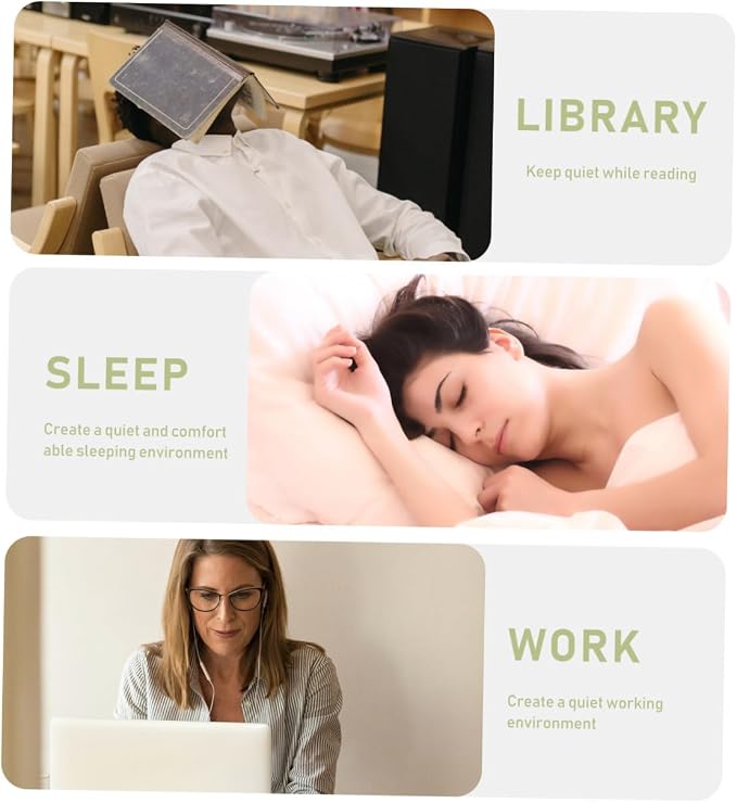 Silicone for Noise Reduction and Hearing Protection, 1 Pair with Storage Case, Anti-Noise for Sleeping, Studying, Concerts, and Industrial Use in Black Style