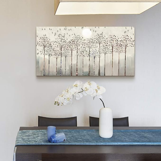 Lapremoly Canvas Wall Art - Modern Wall Decor for Living Room & Bedroom - Trees Landscape Abstract Pictures - Office & Dormitory Decor - Farmhouse Home Decorations