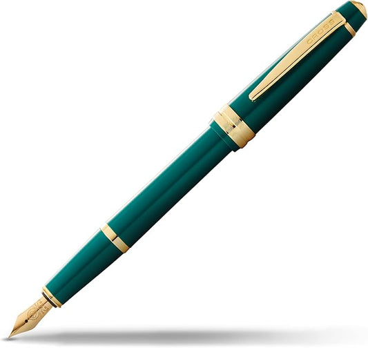 Cross Bailey Light Polished Green Resin and Gold Tone Fountain Pen
