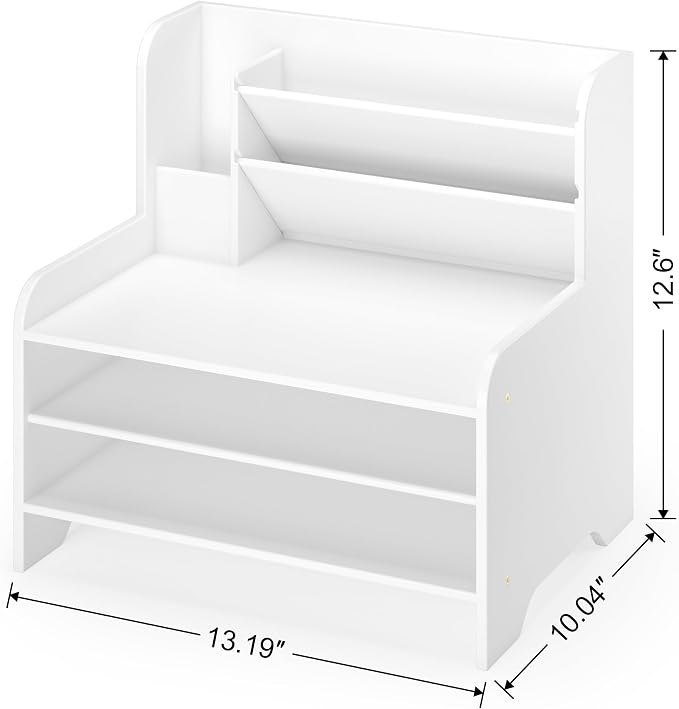 Bamboo File Organizer for Desk, Desktop Paper Tray and Mail Holder | Three open tiers keep A4/letter paper, folders, bills and mail sorted, visible and easy to reach while saving desk space