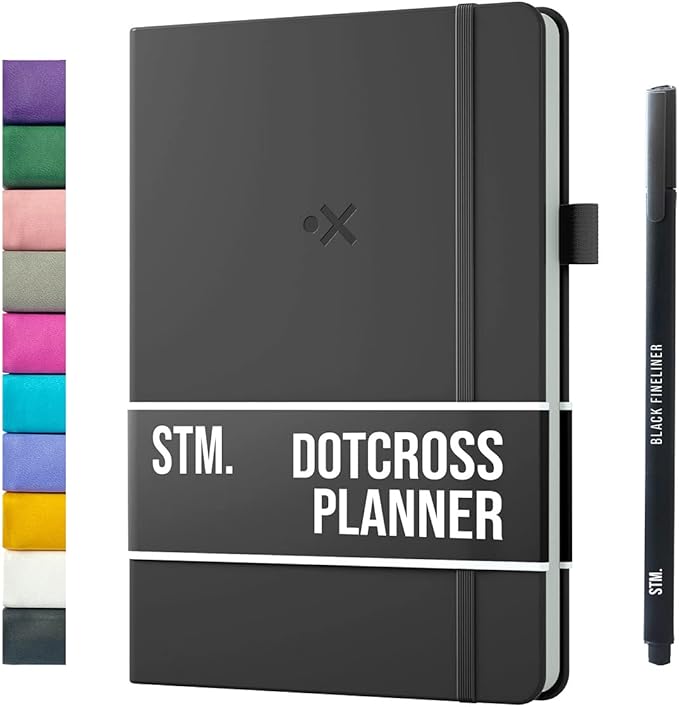Daily Planner 2026 (Undated) | B5 Dotcross | Your All in One Day Organizer, At A Glance Weekly Agenda, Yearly Calendar Book | Planners for Personal, Professional, Academic & Work Goals and Schedule