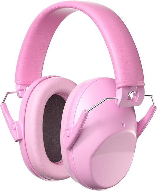 ProCase Kids Noise Cancelling Headphones, Kids Ear Protection Monster Jam Truck, Fireworks Hearing Protection Noise Reduction, Noise Canceling Earmuffs for Sensory Autism Toddler Children -LightPink