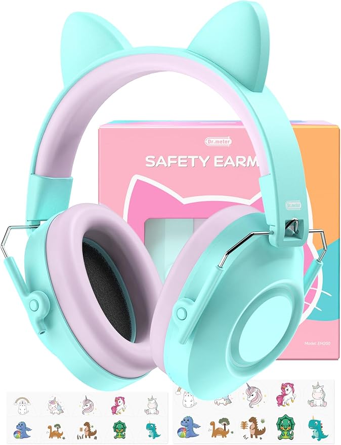 Noise Cancelling Headphones for Kids Adults, 32dB SNR Super Cute Ear Protection Ear Muffs for Autism Sensory, Hearing Protection Earmuff for Monster Jam Concerts Fireworks Car Race