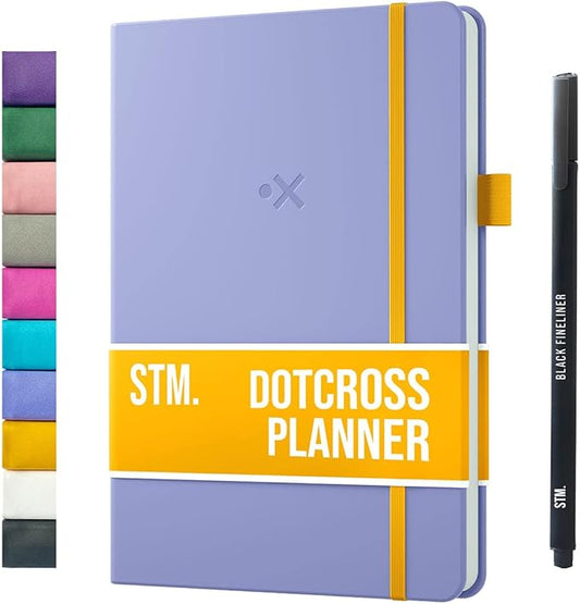 Daily Planner 2026 (Undated) | B5 Dotcross | Your All in One Day Organizer, At A Glance Weekly Agenda, Yearly Calendar Book | Planners for Personal, Professional, Academic & Work Goals and Schedule