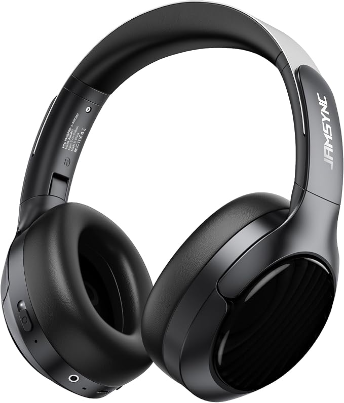 Hybrid Active Noise Cancelling Headphones, Bluetooth 6.0 Over Ear Headphones,120H Battery Fast Charging, Hi-Res Audio, Transparency Mode, Deep Bass, Memory Foam Comfort Fit for Travel Office Home