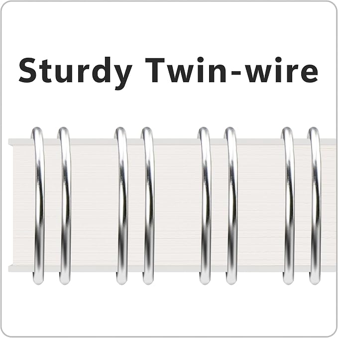 RETTACY Graph Grid Paper Notebook, 2-Pack, 160 Pages per Pack, B5 Medium Size (7.6'' × 10''), 100 GSM Thick Paper, Spiral-bound, Flexible Plastic Cover, for Students, Homework, Math, Engineering