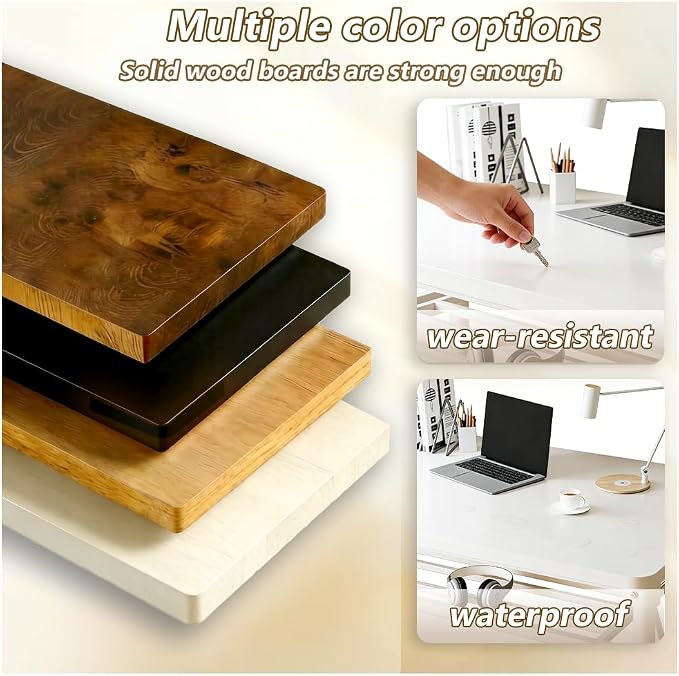 Folding Desk for Small Spaces, 31.5 Inch Foldable Computer Desk, No Assembly Required, Space Saving Portable Study Table for Compact Home Office, Bedroom, Dorm, Apartment, White
