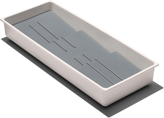 OXO Caddy, Spice Drawer Organizer, White | Good Grips | Compact | Pack of 4
