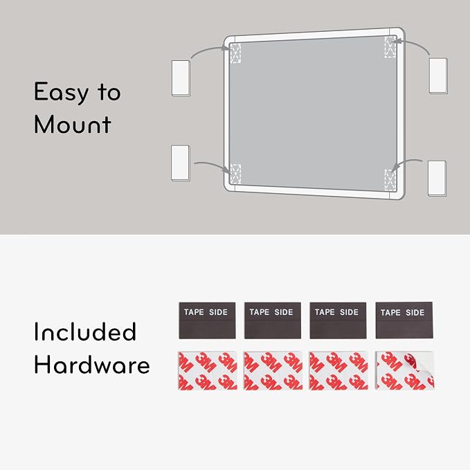 U Brands Contempo Magnetic Small Whiteboard, 8.5” x 11”, White Modern Frame, Mini White Board for Students, Fridge and Locker Dry Erase Board, Includes Marker & Magnet