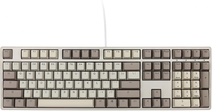 Ducky Origin Vintage Double Shot PBT Mechanical Keyboard (Cherry MX Red)