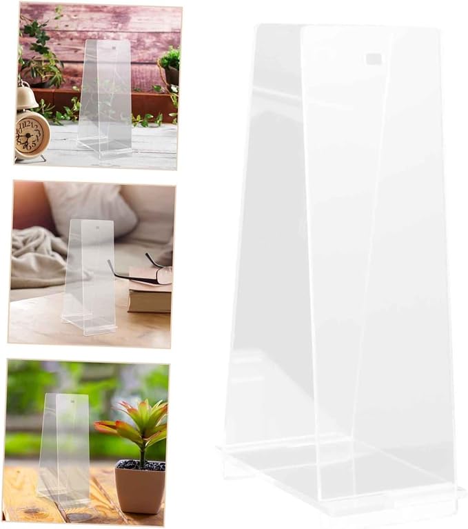 PRETYZOOM Flip Calendar Stand Desk Calendar Holder Rack Supply for Home Office Decor