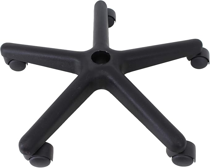 BenchPro Deluxe Chrome & Firm Polyurethane Foam Chair 5" of Height Adjustment (16"-21" Seat Ht). 450 lb Capacity. for Automotive, Lab, Cleanroom, Home