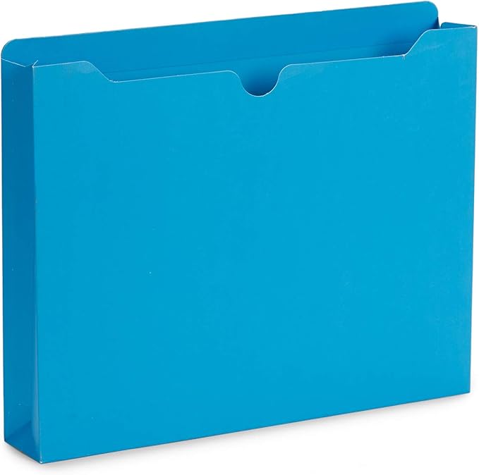 Blue Summit Supplies 2 Inch Expanding File Jacket Folders, 50 Pack, Colored Expandable File Folders, Reinforced Straight Cut Tab, Heavy Duty Expansion Pocket Files, Letter Size, Assorted Color