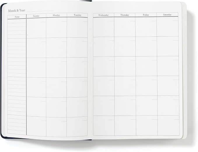 Wykeham's Executive 2026 Undated Daily Journal Planner – Customization Available (Royal Blue, 8.5"×5.5")