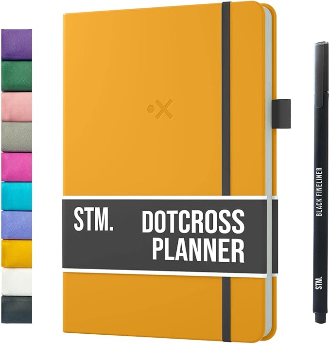 Daily Planner 2026 (Undated) | B5 Dotcross | Your All in One Day Organizer, At A Glance Weekly Agenda, Yearly Calendar Book | Planners for Personal, Professional, Academic & Work Goals and Schedule