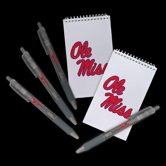 Mississippi (Ole Miss) Gift Set - 2 Pocket Notebooks and 4 Translucent Pens (2614)