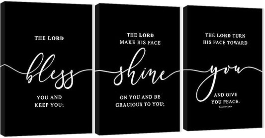 Office Wall Art-3 Panel Motivational Wall Art, Inspirational Quotes Canvas Art for Home Office Wall Decor,Positive Quote Wall Decor, Entrepreneur Words Poster Frame for Company Wall Decor 12”x24”x3Pcs