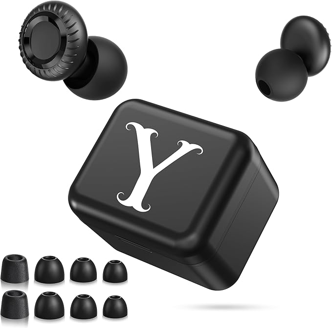 Ear Plugs, Ultra-Comfy Reusable Noise Reducing Earplugs for Sleep, Silicone Concert Ear Plug+8 Tips for Deep Focus, Travel & Sensitivity | Flexible Hearing Protection, Valentine’s Day Gifts for Women